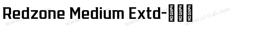 Redzone Medium Extd字体转换